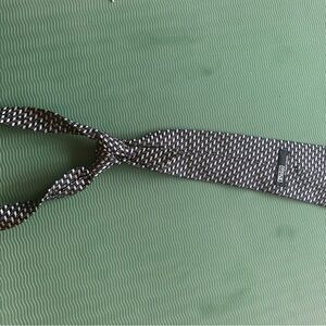 Ralph lauren Black and White Patterned Tie
